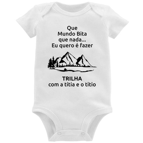 Imagem de Body Bebê Trilha com a titia e o titio Trekking - Foca na Moda