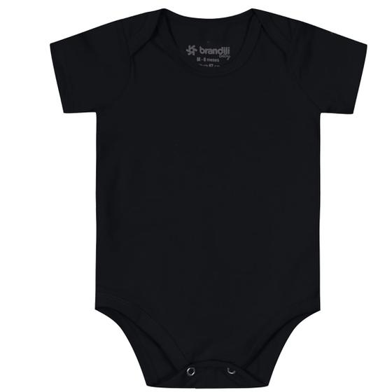 Imagem de Body Bebê Unissex Em Cotton Brandili Baby Preto