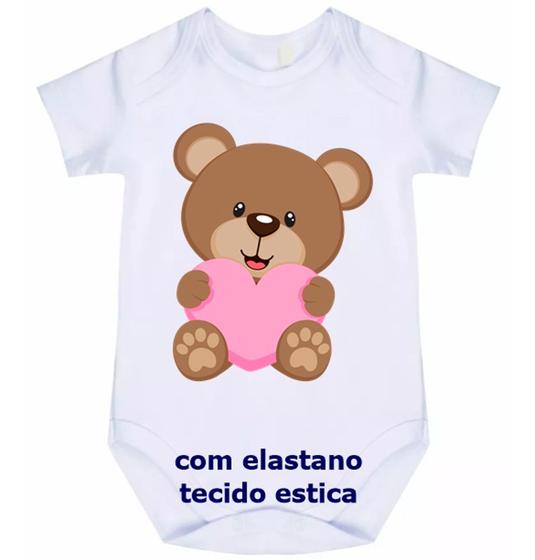 Imagem de body bebê urso coração cód 866