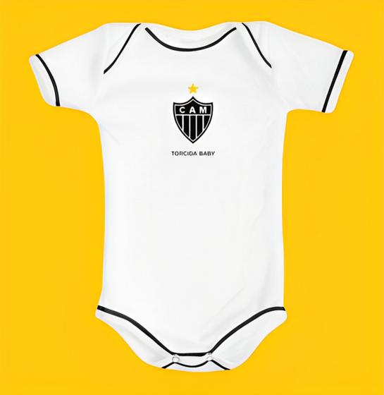 Imagem de Body Bori Bebê Infantil Atlético Mineiro Time de Futebol Oficial Licenciado Torcida Baby