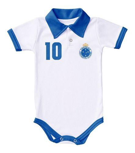 Imagem de Body Cruzeiro Bebe Recem Nascido Branco Ou Rosa Oficial Nota - Branco - G (6-9 meses)