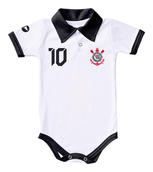 Imagem de Body De Bebê Corinthians Camisa Polo Torcida Baby