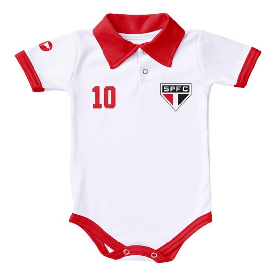 Imagem de Body De Bebê São Paulo Camisa Polo Torcida Baby