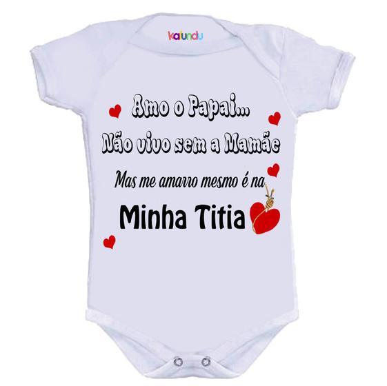 Body Divertido - Amarro Na Titia Menor preço em Body Divertido - Amarro Na Titia