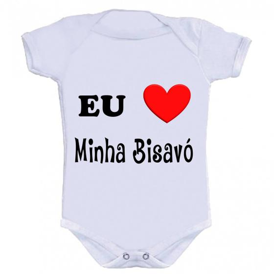 Body Divertido - Amo Minha Bisa Menor preço em Body Divertido - Amo Minha Bisa