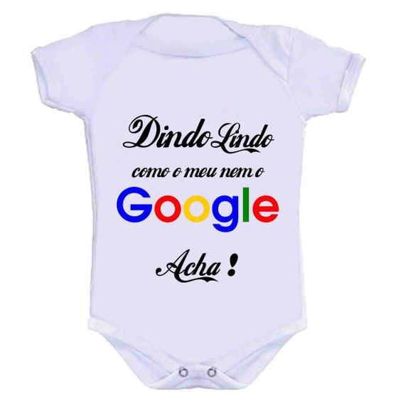 Body Divertido - Dindo Google Menor preço em Body Divertido - Dindo Google
