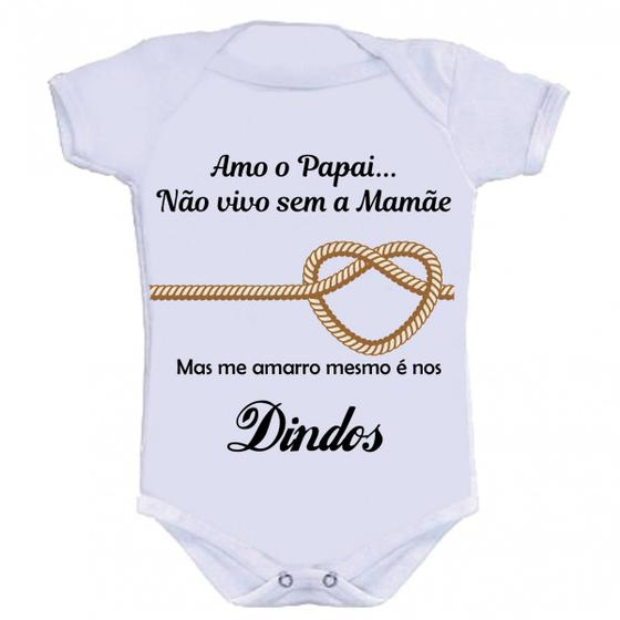 Body Divertido - Me Amarro Nos Dindos Menor preço em Body Divertido - Me Amarro Nos Dindos