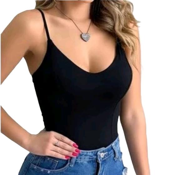 Imagem de Body Feminino moda verão ALCINHA/tecido Suplex Romantic