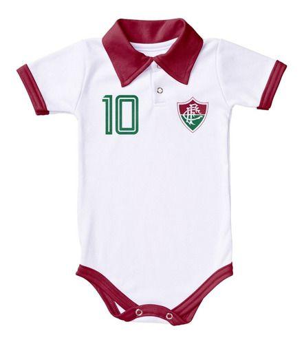Imagem de Body Fluminense Bebe Recem Nascido Branco Ou Rosa Oficial Nf - Branco - P (0-3 meses)