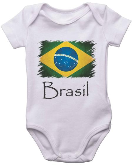 Imagem de Body Infantil Brasil Bandeira País