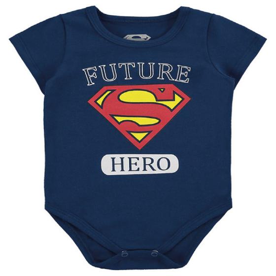 Imagem de body infantil do super homem várias cores 1 e 2 anos