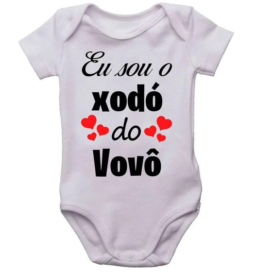 Imagem de Body infantil eu sou o xodó do vovô bodi bori bebê neném