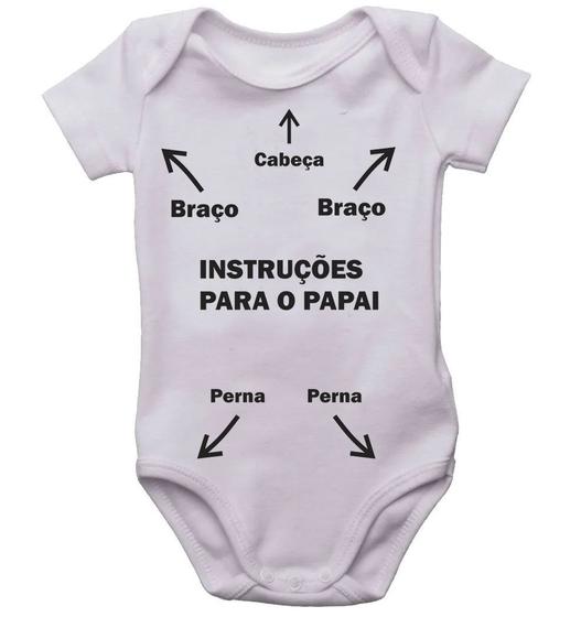 Imagem de Body infantil instruções para o papai bodi divertido bori