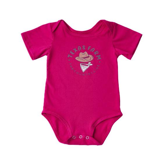 Imagem de Body Infantil Malha Manga Curta - Bm004 - Rosa Magenta