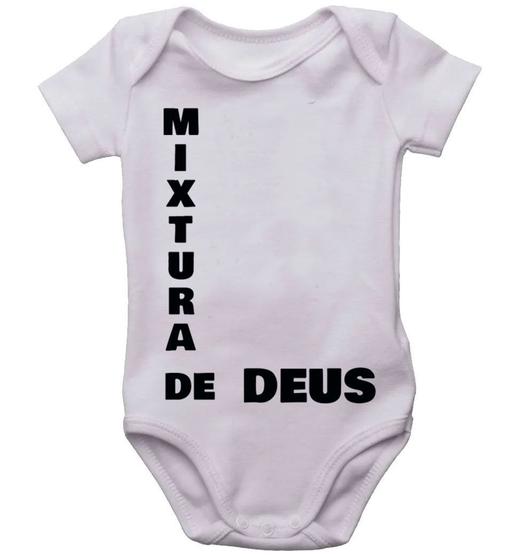 Imagem de Body infantil mixtura de deus bodi bori bebê neném