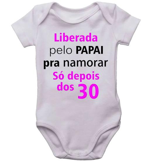 Imagem de body infantil pai ciumento menina divertida bebê bodi borie