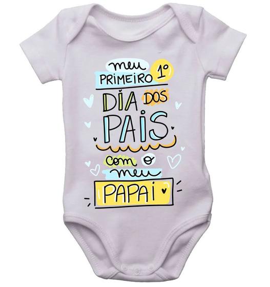 Imagem de Body infantil primeiro dia dos pais com o papai bodi bori