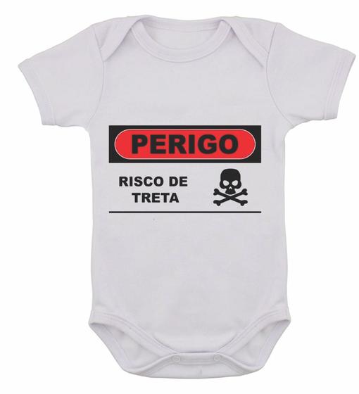 Imagem de Body Infantil Risco Perigo De Treta