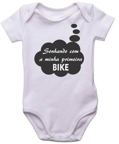 Imagem de Body Infantil Sonhando Com a Minha Primeira Bike