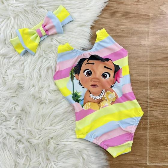 Imagem de Body Infantil Temático Moana Baby