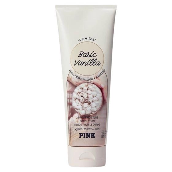 Imagem de Body Lotion Victoria's Secret Basíc Vanilla We Fall Pink 236ml Original Com Nota Fiscal