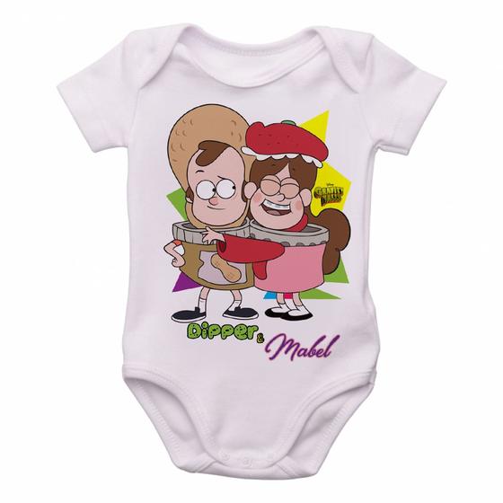 Imagem de body nenê criança roupa bebê   Gravity Falls Mabel Dipper 