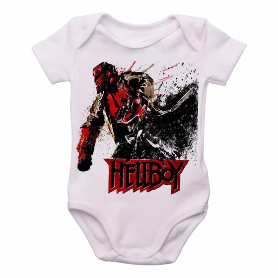 Imagem de body nenê criança roupa bebê  HellBoy Pistol