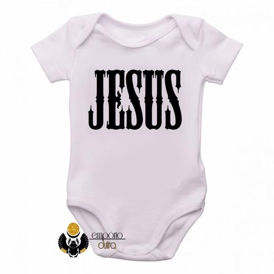 Imagem de body nenê criança roupa bebê Jesus Cristo Senhor