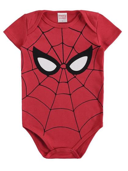 Imagem de Body para Bebê Marlan Curta Malha Homem Aranha Marvel