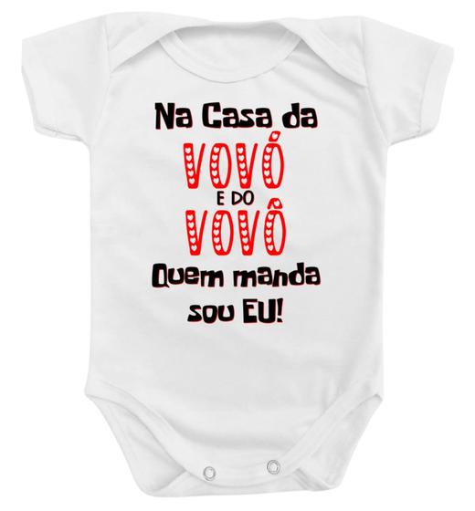Imagem de Body Para Bebês Anti Alérgico Vovó infantil roupinha bori bory bore personalizado