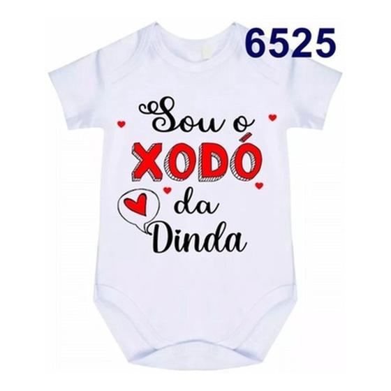 Imagem de Body Para Bebês Anti Alérgico Xodó da Dinda infantil roupinha bori bory bore personalizado