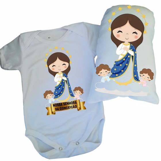 Imagem de Body personalizado Santinhos + Naninha  Personalizada Santinhos - Presente bebê  Páscoa54