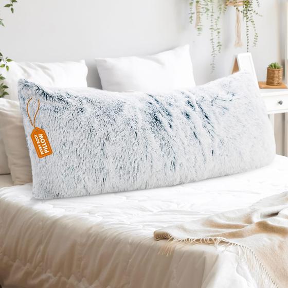 Imagem de Body Pillow Cheer Collection Long Blue Ombre com capa Shaggy