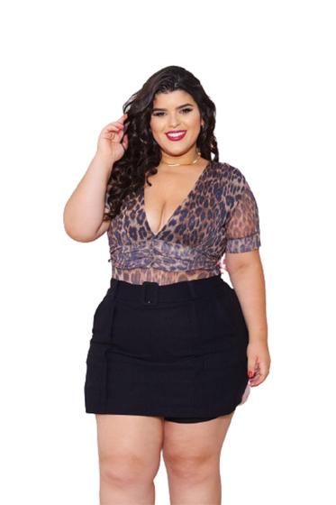 Imagem de Body Plus Size Transparência Look Fashion Ct2 - A