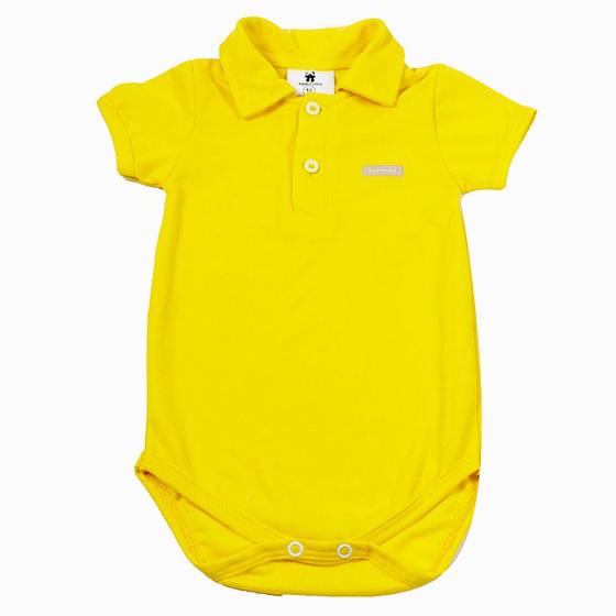 Imagem de Body polo curto bebê amarelo