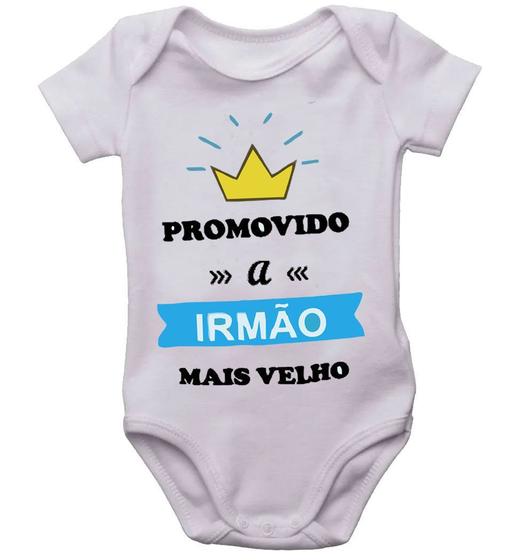 Imagem de Body promovido a irmão mais velho bodi infantil bori bebê