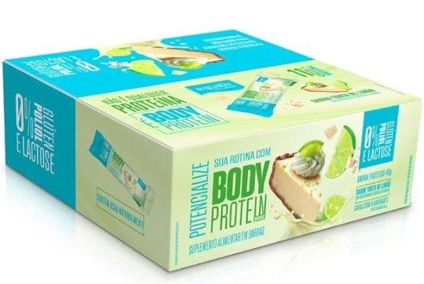 Imagem de Body Protein Barras Proteicas, 9 Unidades de 40g, 11g de Proteína, Sabor Torta de Limão Equaliv