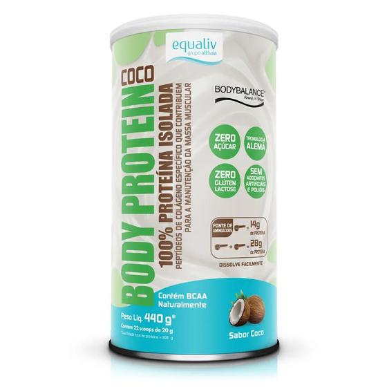 Imagem de Body Protein Coco 100% Proteína Isolada 440g