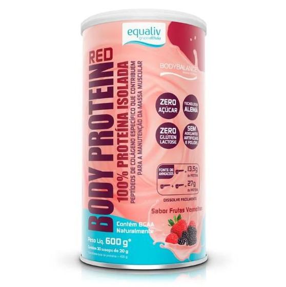 Imagem de Body Protein Red Frutas Vermelhas 600g Equaliv