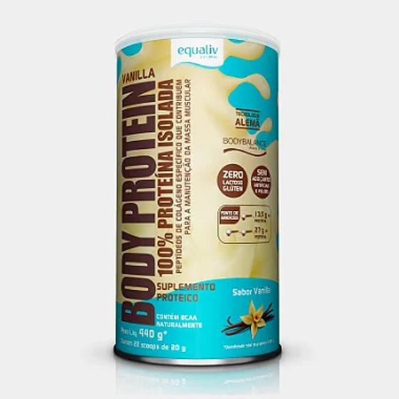 Body Protein Vanilla 440g - Equaliv Menor preço em Body Protein Vanilla 440g - Equaliv