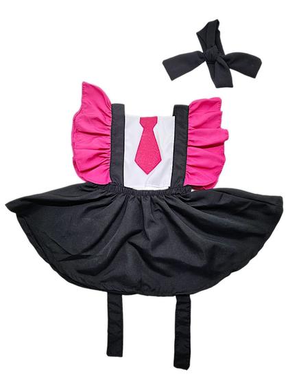 Imagem de Body Romper Roupinha de bebe Mesversário Poderosa Chefinha Festas Desenho Menina Banho de Sol