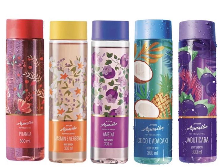 Body Splash Aquavibe Refrescantes 300ml Avon Body Splash e Body Spray