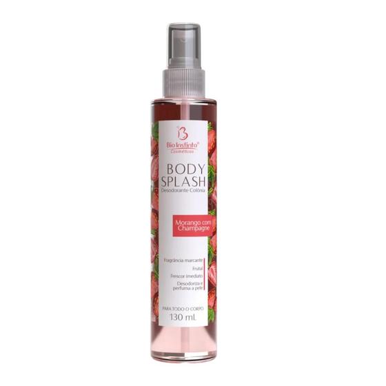 Imagem de Body Splash Colônia  Morango C/Champanhe 130ML - Bio Instinto