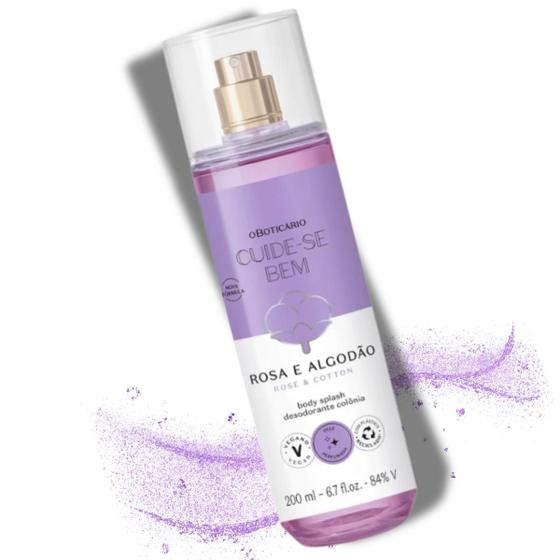 Body Splash Desodorante Cuide-se Bem Rosa e Algodão 200ml O Boticário Menor preço em Body Splash Desodorante Cuide-se Bem Rosa e Algodão 200ml O Boticário