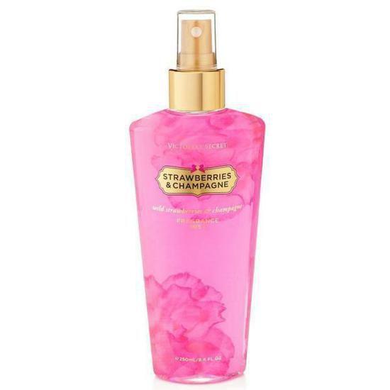 Body Splash Victoria Secret Strawberries Champagne 250ML Cuidados com