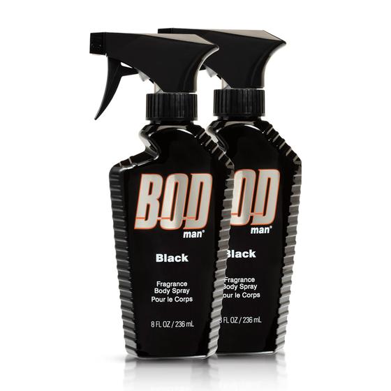 Imagem de Body Spray Bod Man Black - 240ml (Kit com 2)