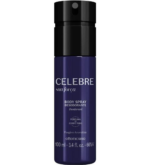 Body Spray Desodorante Masculino 100ML Celebre - Perfumaria Menor preço em Body Spray Desodorante Masculino 100ML Celebre - Perfumaria