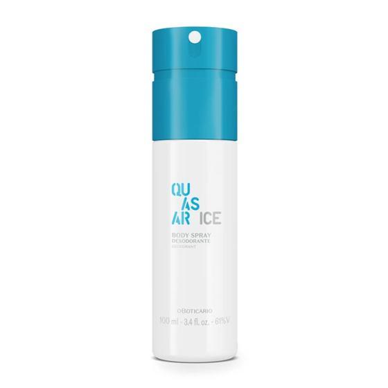 Body Spray Desodorante Quasar Ice 100ml 81275 Botica Kit de