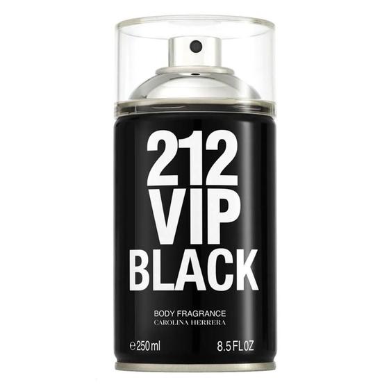Body Spray Masculino 212 VIP Men Black Carolina Herrera 250ml Menor preço em Body Spray Masculino 212 VIP Men Black Carolina Herrera 250ml