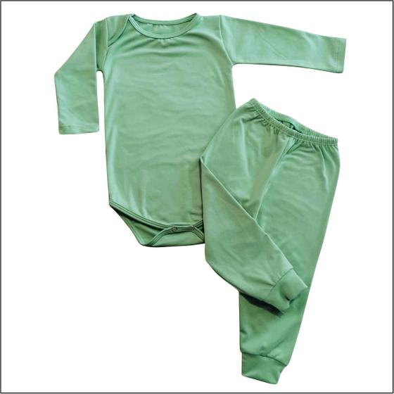 Imagem de Body térmico bebê com calça / conjunto bory bebe e roupa térmica do Tamanho Rn ao 3 anos segunda pele. .